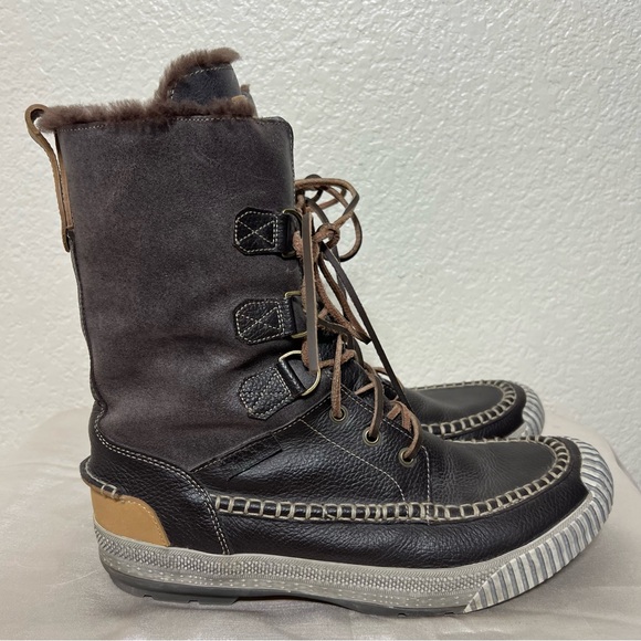 Timberland Hookset Tall Men’s Brown Leather Boots 74199 Size 12 main image 3
